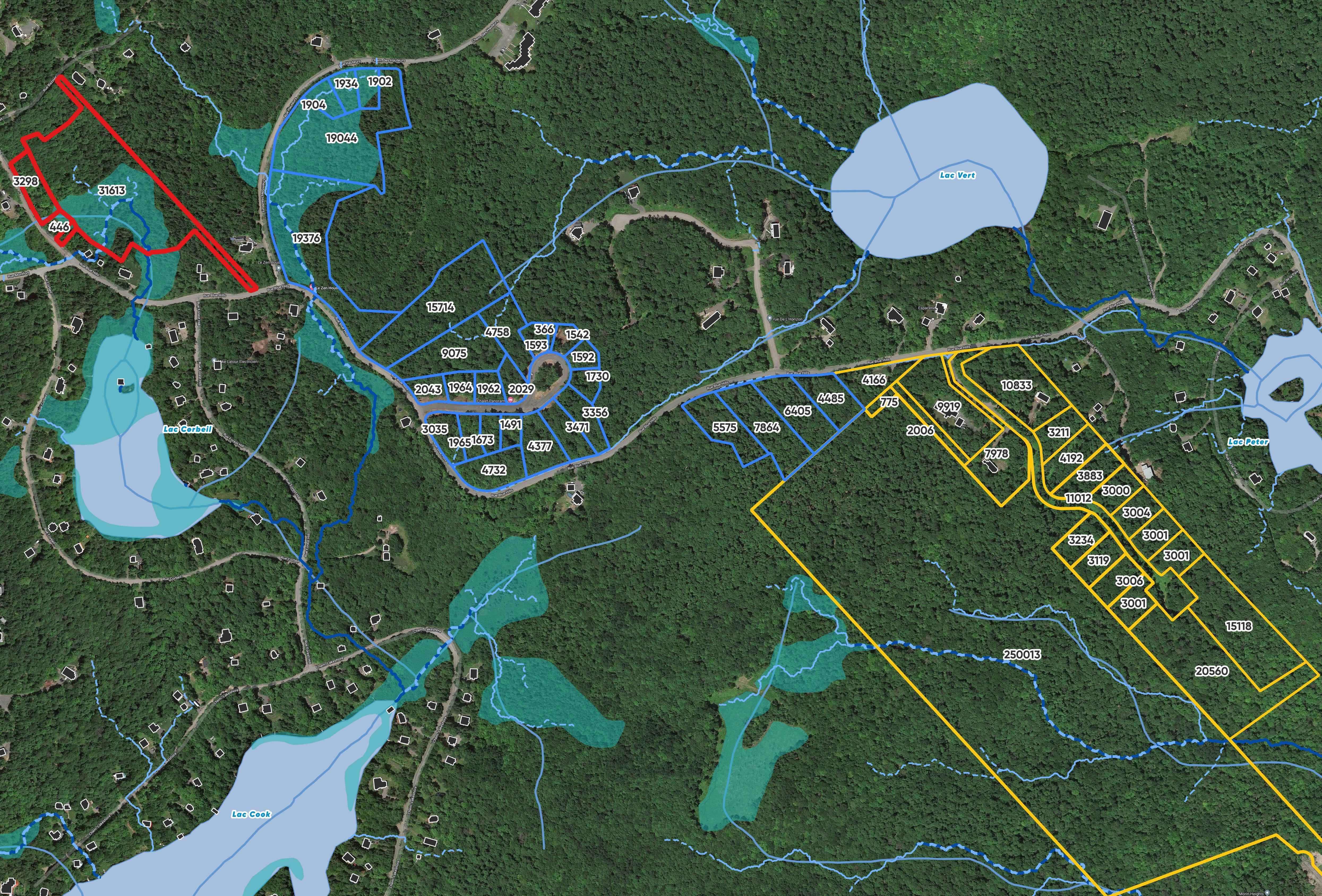 RV-blue hills, plateau (subdivisions récentes du secteur)